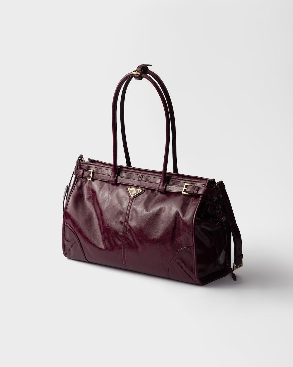 Prada Bonnie Large Handbag Bag Burgundy 38cm/15in – 1BA433_2CYR_F0LV7_V_MOO – Vipfasbags