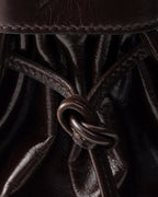 Prada Bonnie Large Handbag Bag Dark Brown 38cm/15in