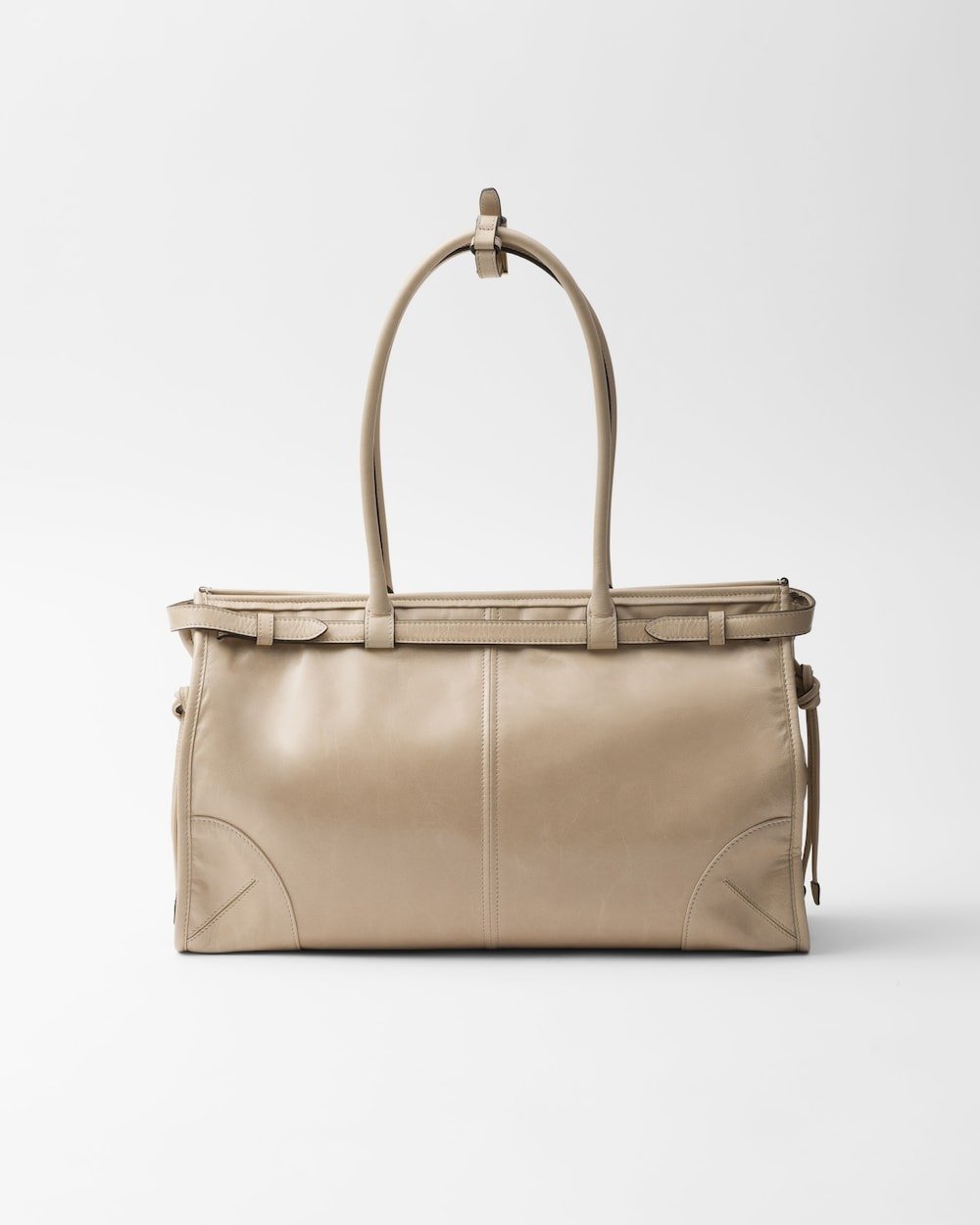 Prada Bonnie Large Handbag Bag Travertine 38cm/15in
