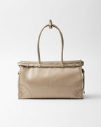 Prada Bonnie Large Handbag Bag Travertine 38cm/15in