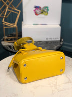 Prada Saffiano Lux Galleria In Yellow For Women 9in/ 23cm