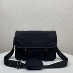 Prada Saffiano Shoulder Bag Black For Women 12.6 in / 32 cm