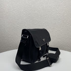 Prada Saffiano Shoulder Bag Black For Women 12.6 in / 32 cm