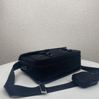 Prada Saffiano Shoulder Bag Black For Women 12.6 in / 32 cm