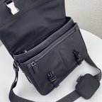 Prada Saffiano Shoulder Bag Black For Women 12.6 in / 32 cm