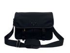 Prada Saffiano Shoulder Bag Black For Women 12.6 in / 32 cm