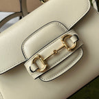 Gucci Ophidia Gucci Horsebit 1955 Mini Bag White For Women, Women’s Bags 8.6in/22cm GG