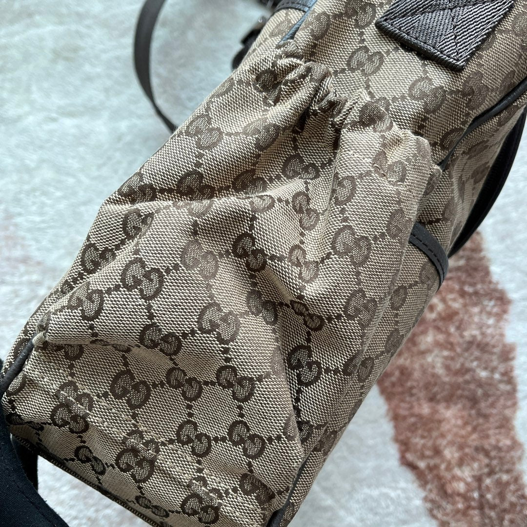 Gucci Original GG Baby Changing Bag Brown For Women, Women’s Bags 16.9in/43cm