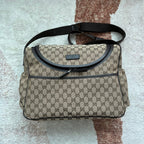 Gucci Original GG Baby Changing Bag Brown For Women, Women’s Bags 16.9in/43cm