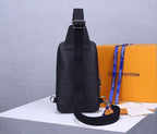 Louis Vuitton Avenue Sling Bag 32cm Taiga Leather Spring/Summer Collection M30443 Black
