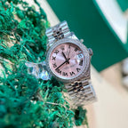 Rolex Date Just Watch With Diamonds Pink Dial 31mm