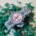 Rolex Date Just Watch With Diamonds Pink Dial 31mm