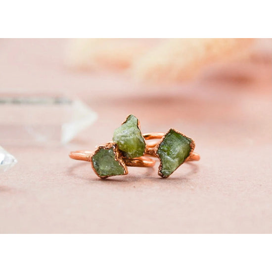 Peridot Copper Ring  |  Featured Brand