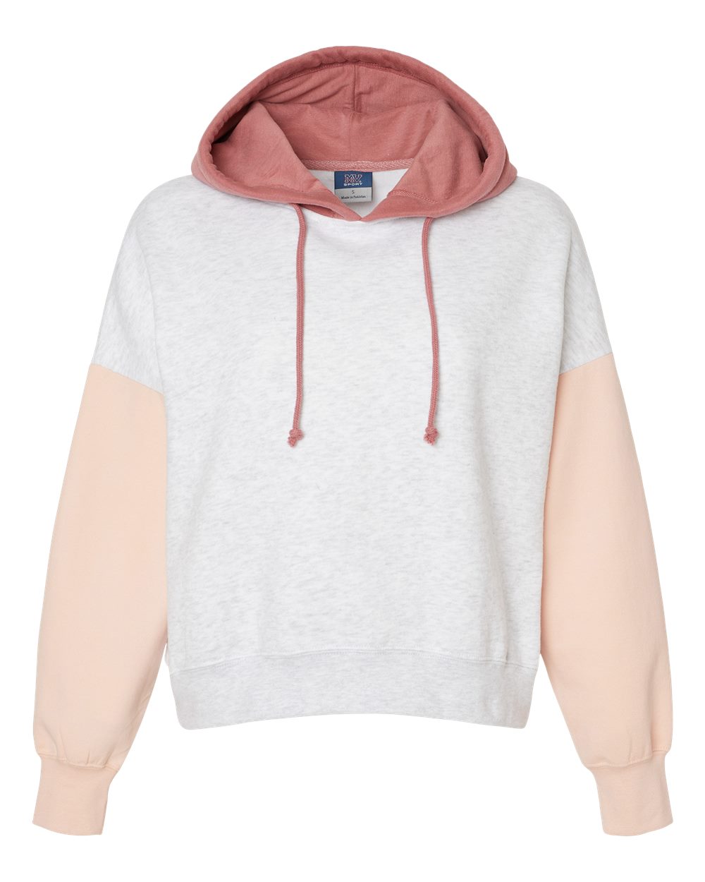 THINK + Sunleaf Colorblock Crop Hoodie