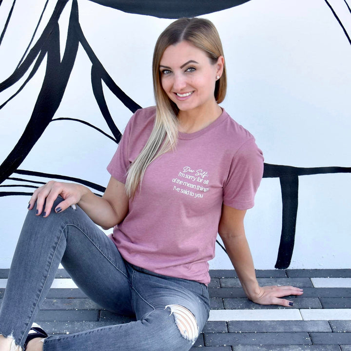 Dear Self Heather Tee