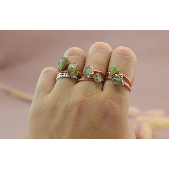 Peridot Copper Ring  |  Featured Brand