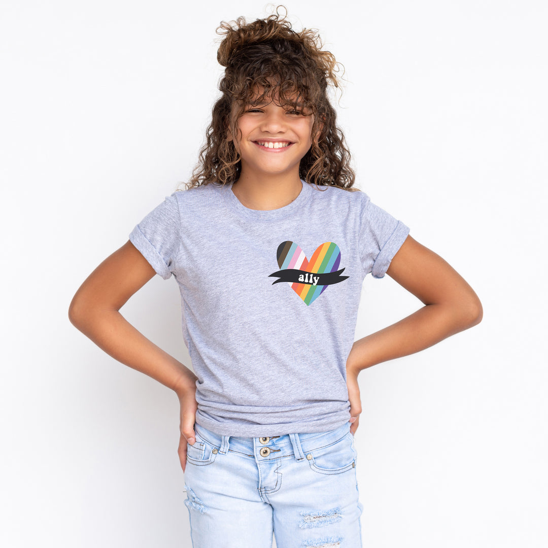 Ally Athletic Gray Youth Tee