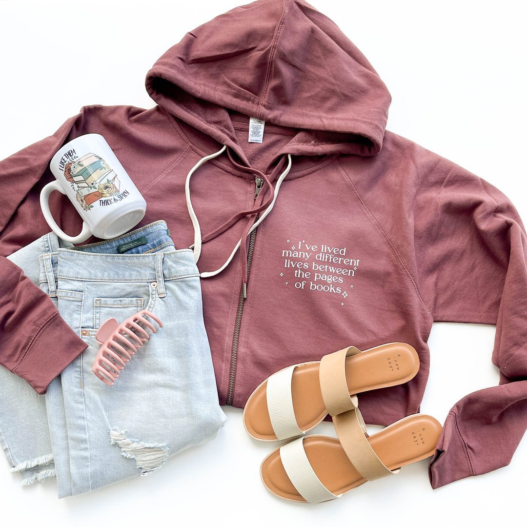 Book Of Stars and Between The Pages of Books French Terry Hoodie