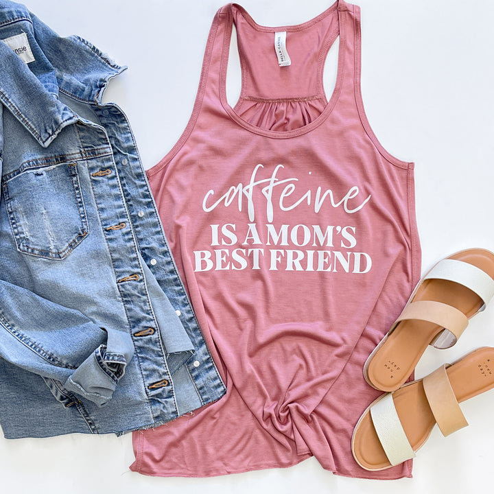 Caffeine Is a Mom's Best Friend Flowy Tank