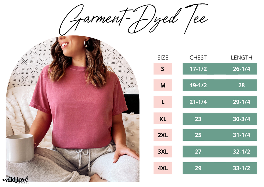 Caffeine and Weirdness Chalky Mint Garment-Dyed Tee