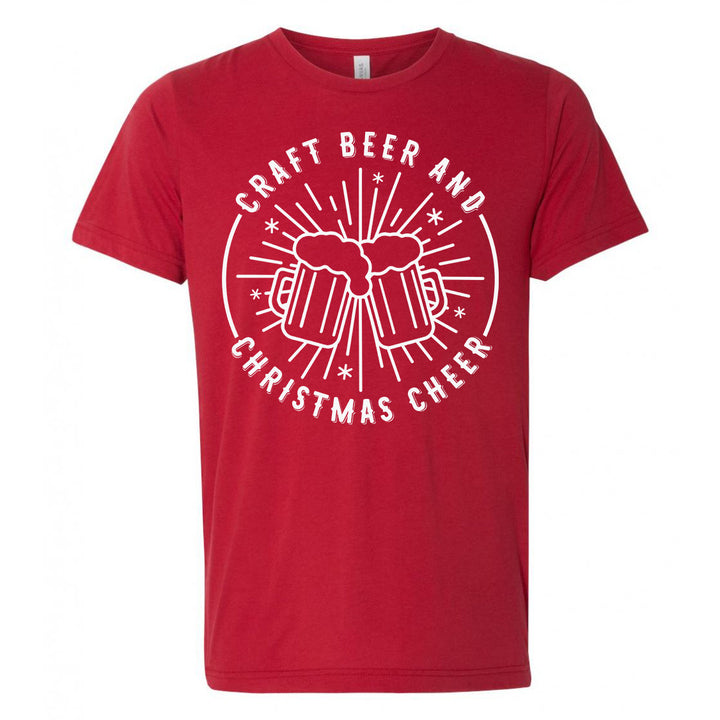 Craft Beer and Christmas Cheer Heather Blend Tee