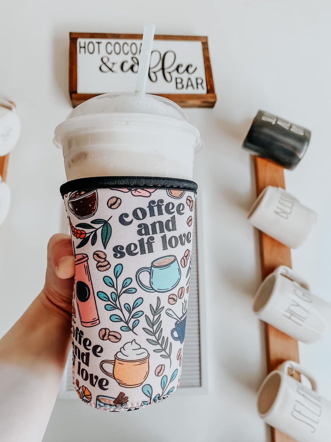 Coffee and Self Love Cup Kozie