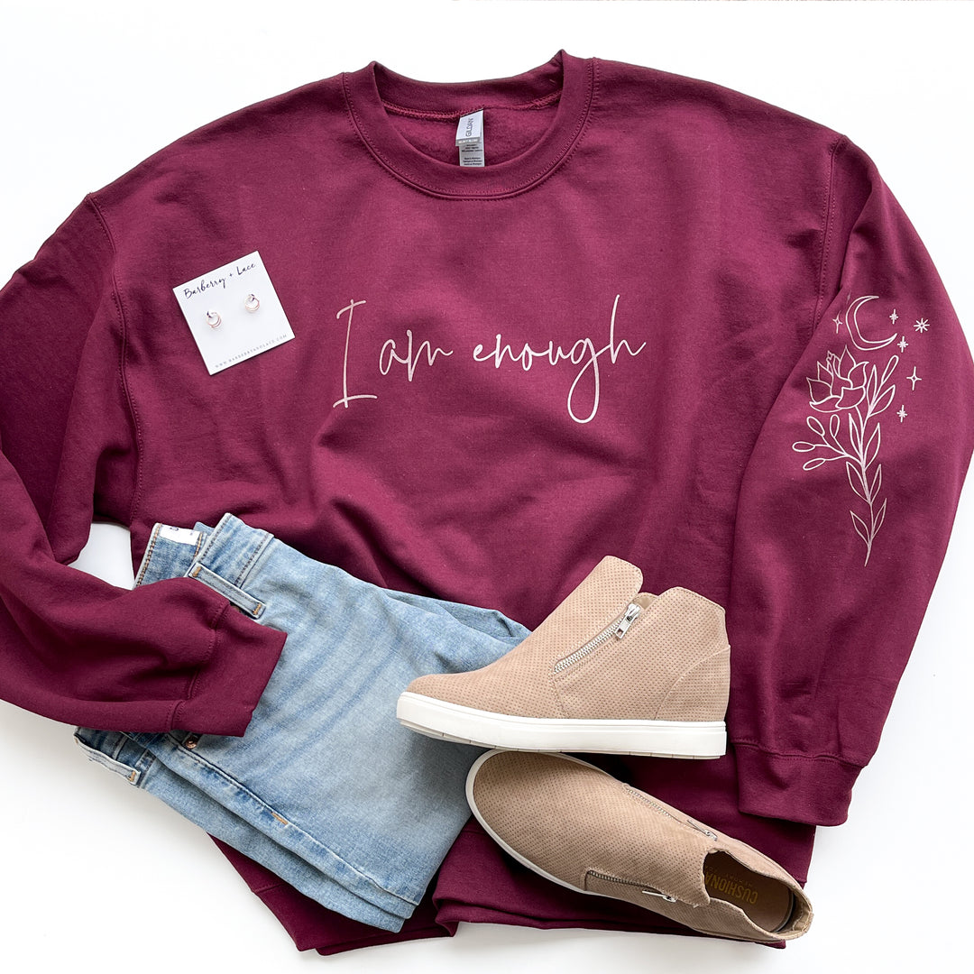 I Am Enough Fleece Pullover