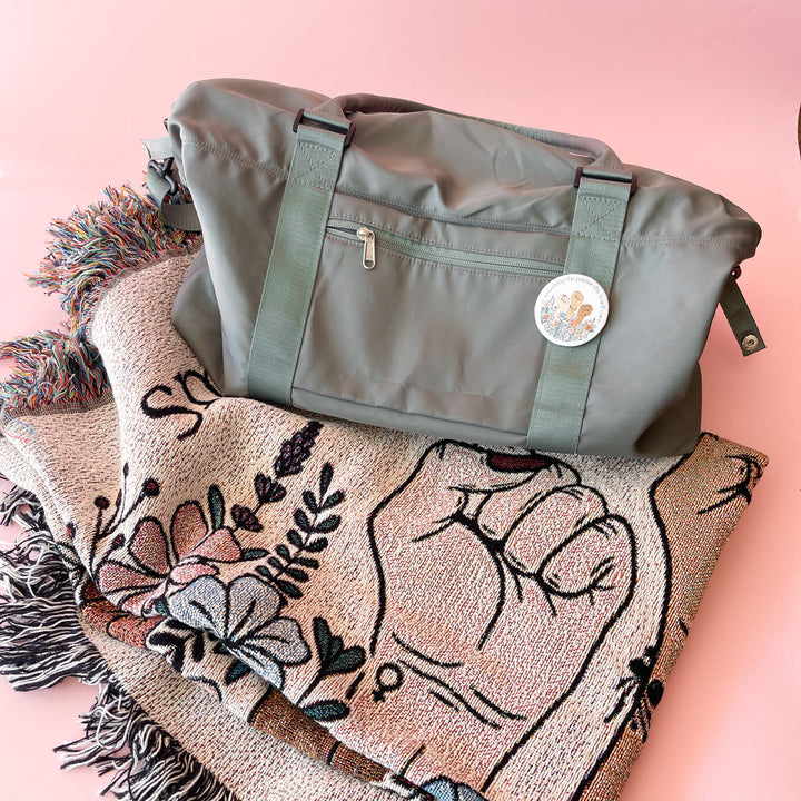 Smashing The Patriarchy Is Self Care Woven Throw