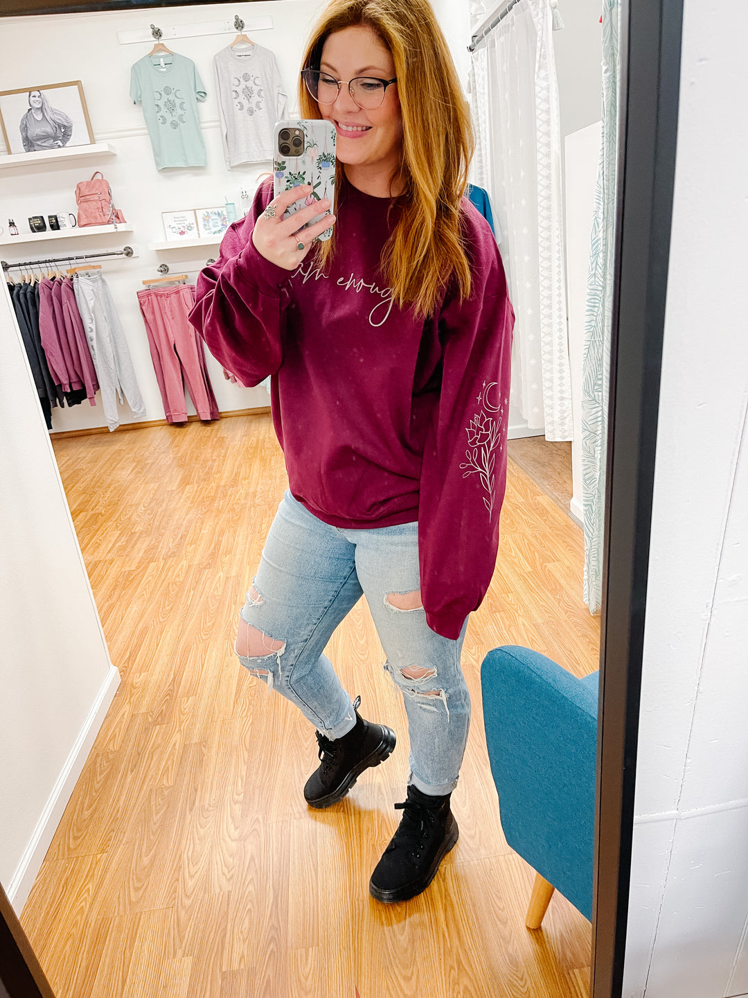 I Am Enough Fleece Pullover