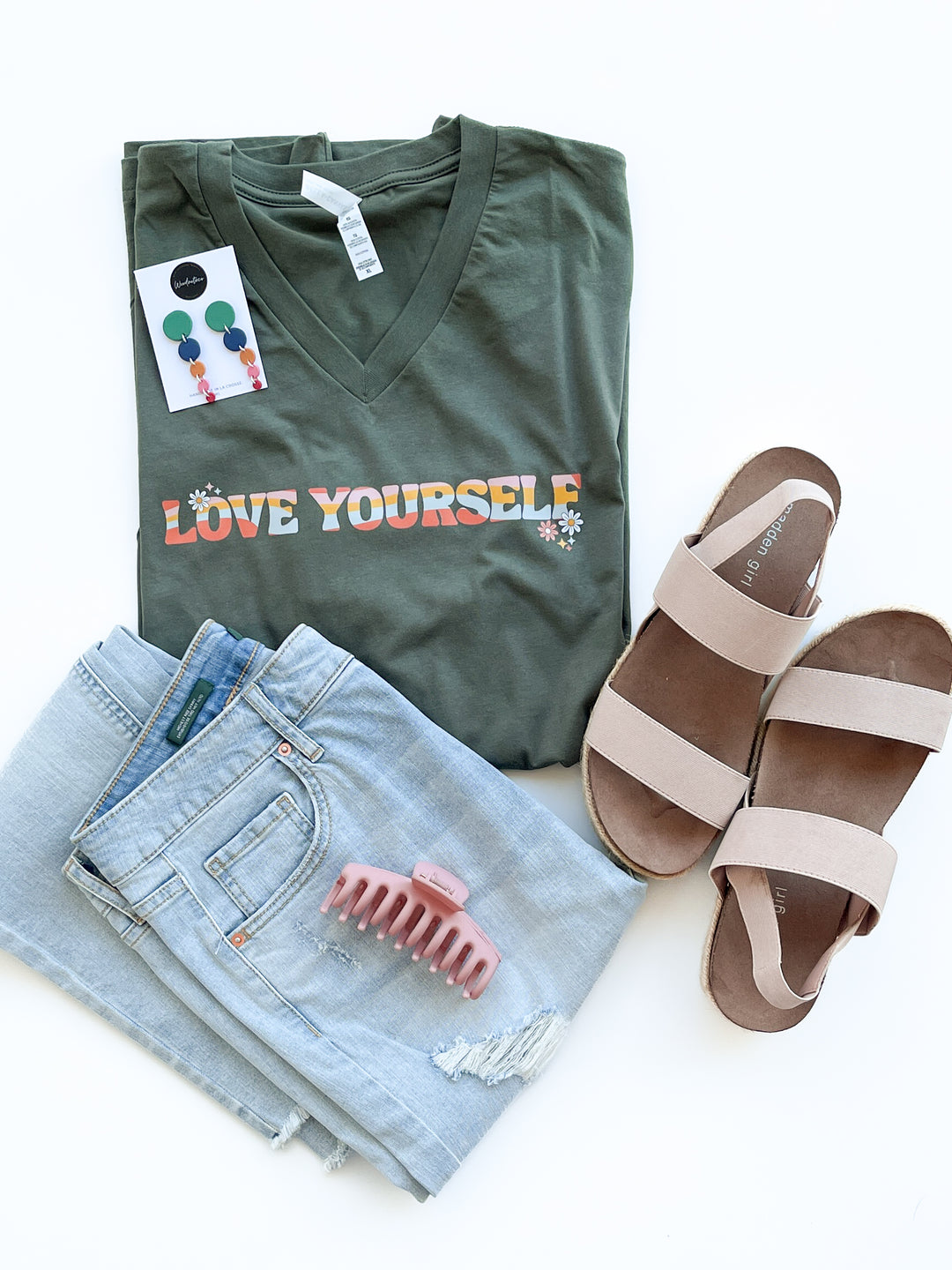Love Yourself V-Neck Tee