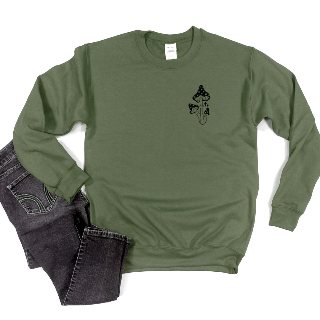 Mushrooms Fleece Pullover