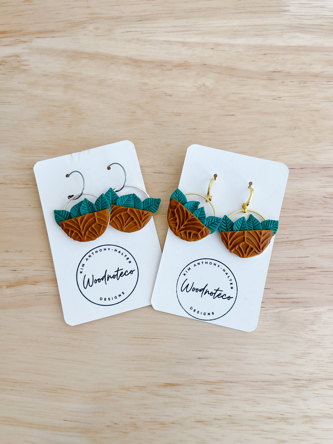 Happy Plants Clay Earrings  |  Featured Brand