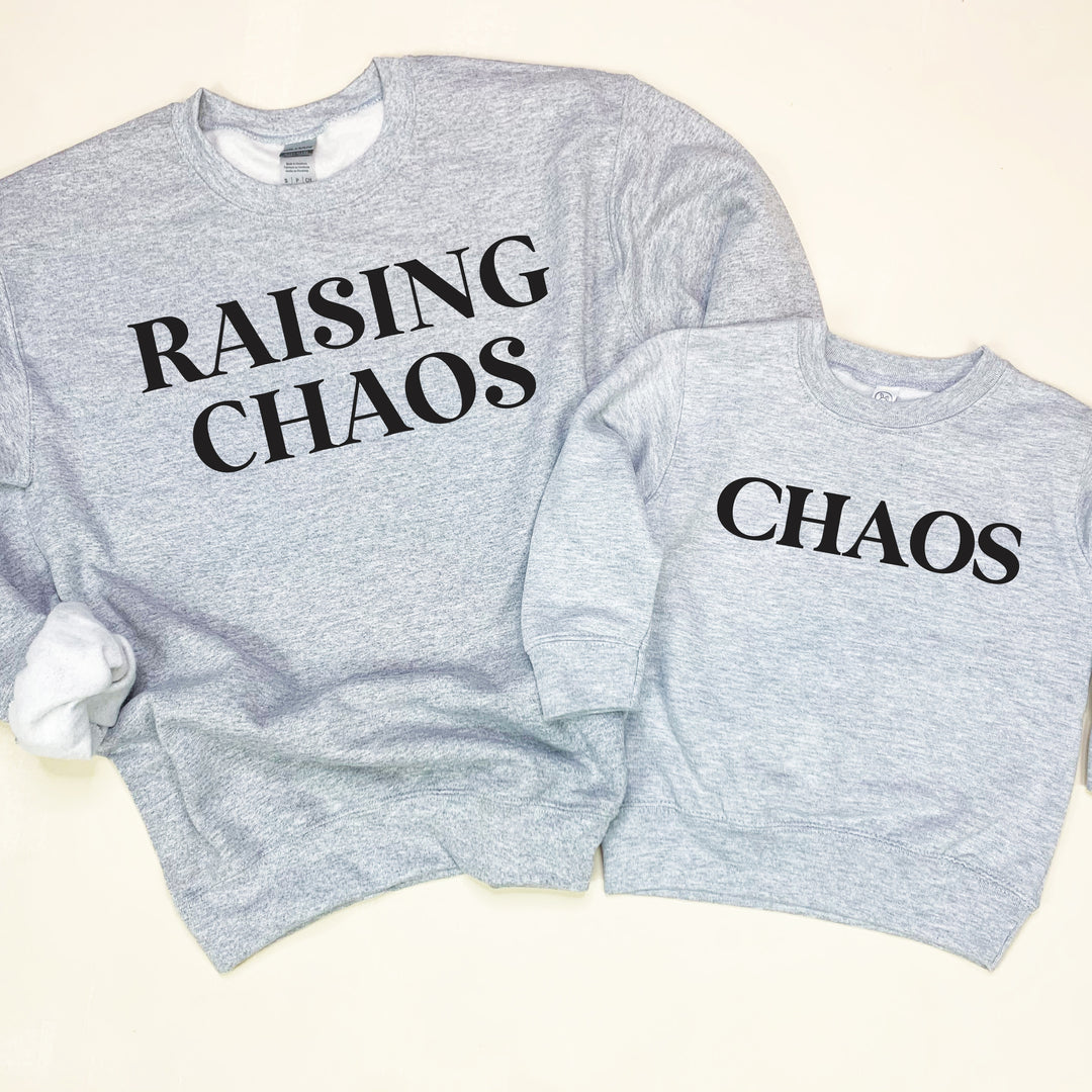 Chaos Gray Toddler + Youth Fleece Pullover