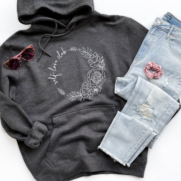Self Love Club Charcoal Fleece Hoodie