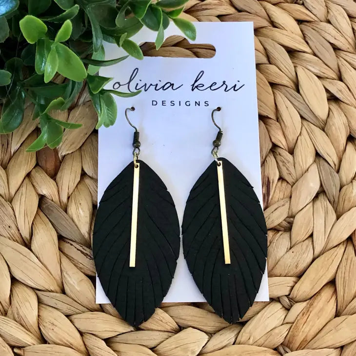 Black Ava Earrings  |  Featured Brand