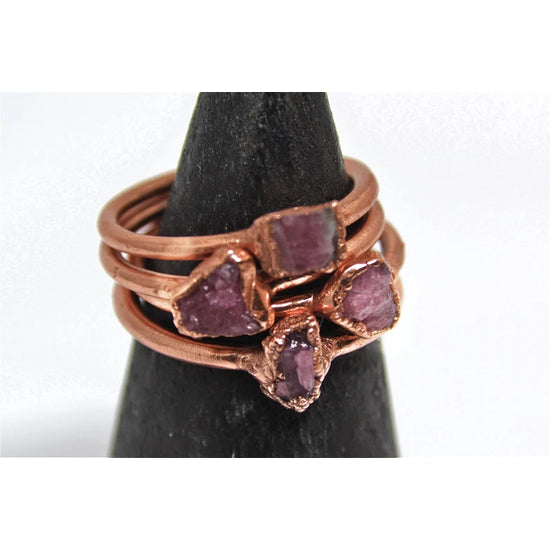 Pink Tourmaline Copper Ring  |  Featured Brand