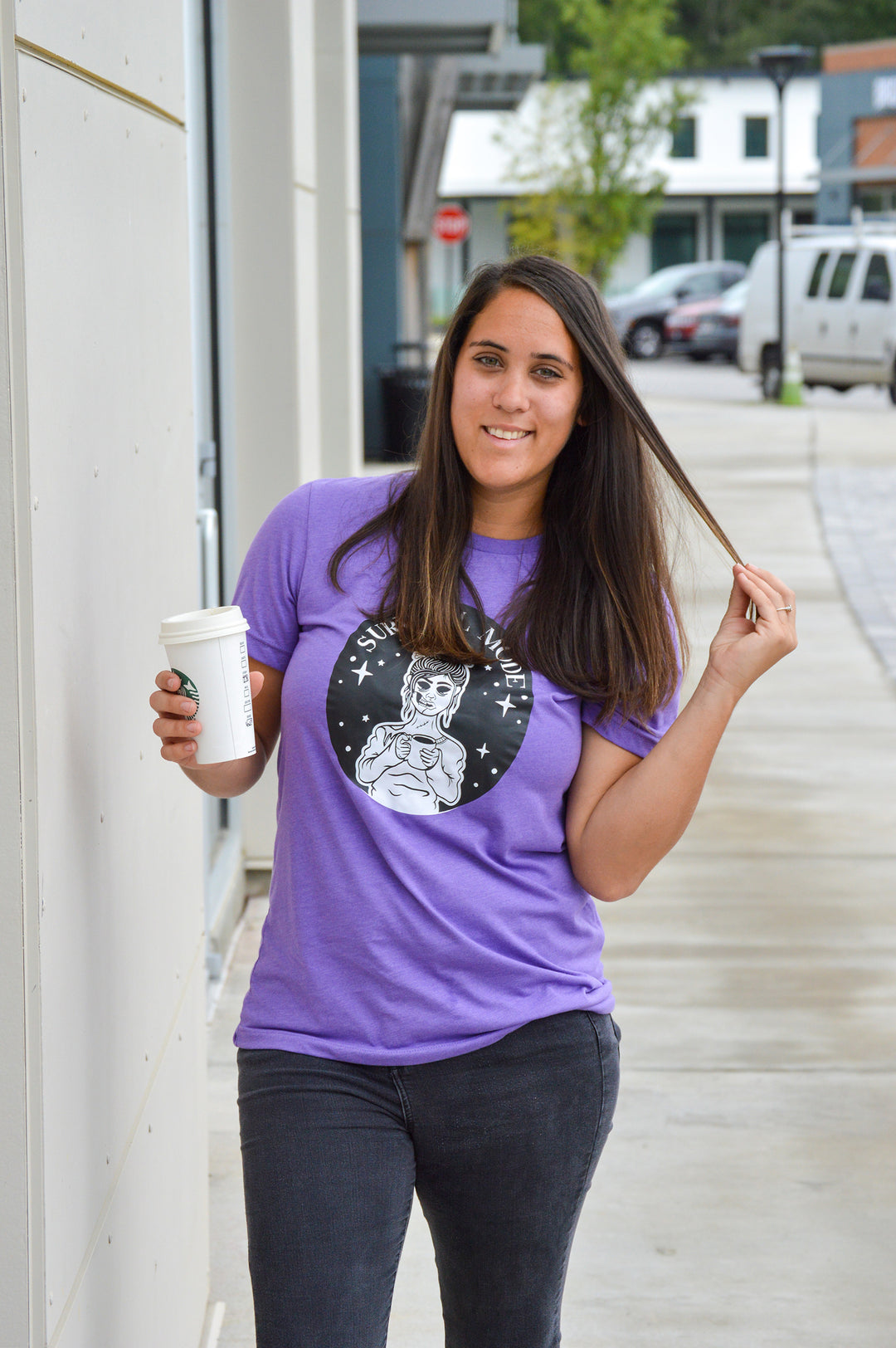 Survival Mode Heather Tee